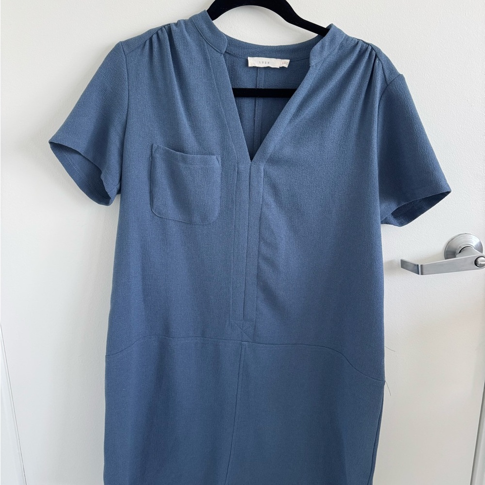 Lush Blue T-shirt Dress